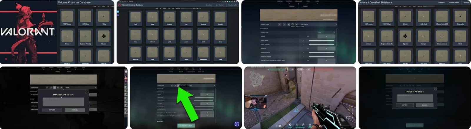 VALORANT Crosshair Kodları 2024