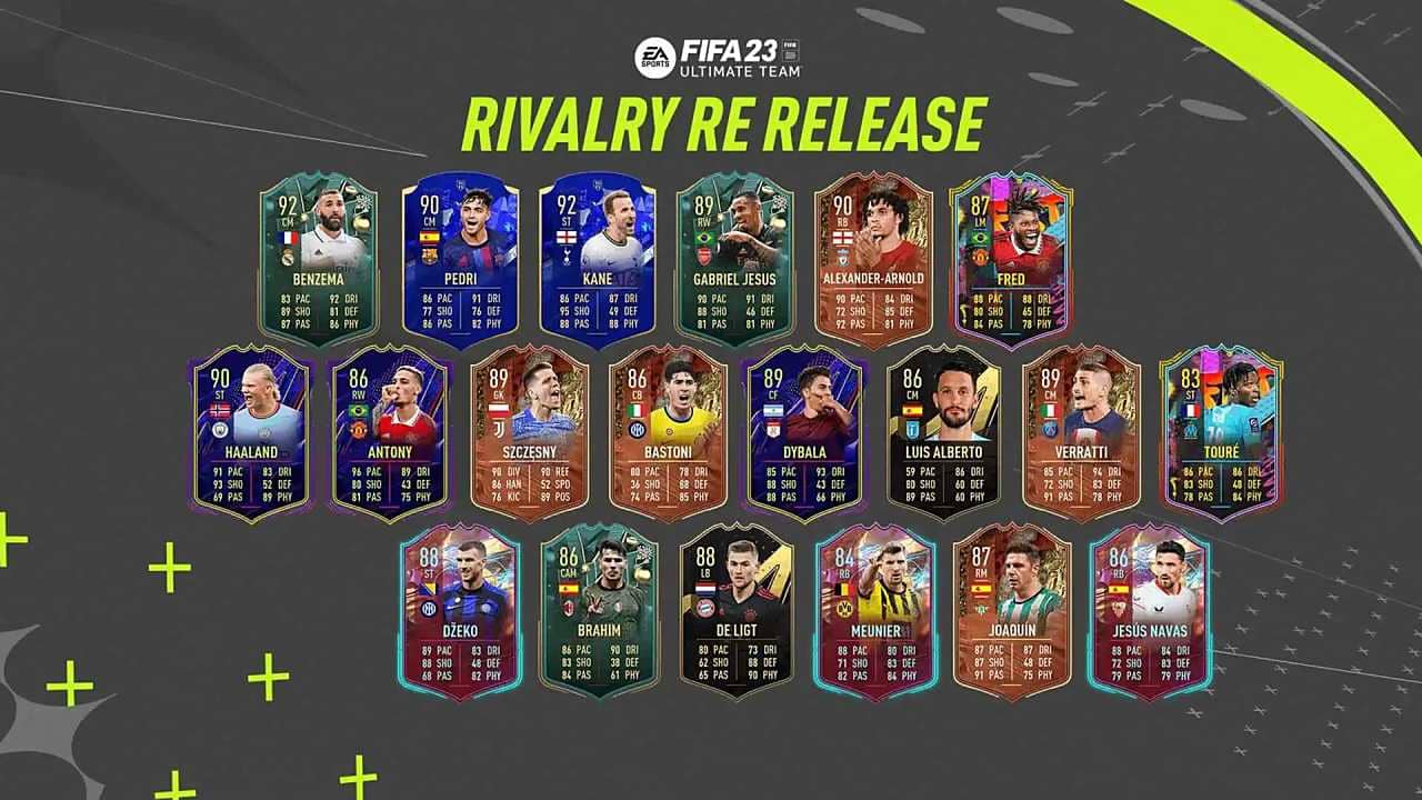 FIFA 23 Rivalry Re-Release Tüm Oyuncular