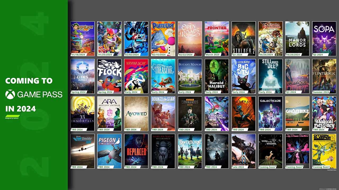 Game Pass Gelecek Oyunlar 2024