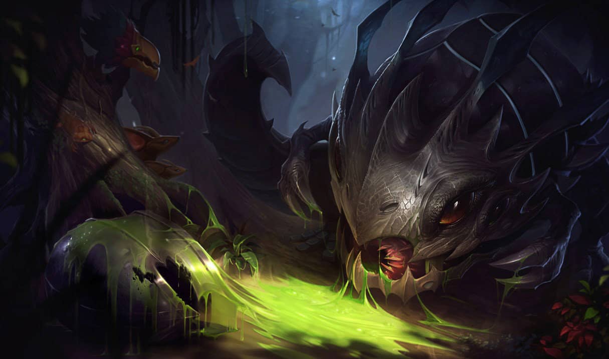 Kog'Maw official League of Legends splash art