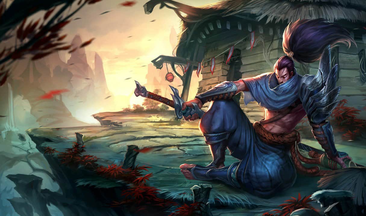 Yasuo official League of Legends splash art